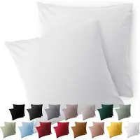 Blumtal Kussensloop Microvezel Kussenhoes 60 x 60 cm - Wit - Set van 2