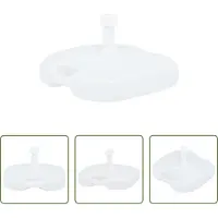 The Living Store De Living Store parasolstandaard, zand/water, 16 liter, wit, kunststof