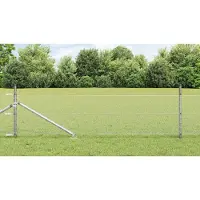 vidaXL zeshoekig gaasgek met palen 50 x 0,4 m Gegalvaniseerd staal