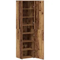 vidaXL Highboard Oudhout 45 x 42,5 x 185 cm