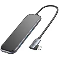 Baseus USB C Hub & HDMI Hub met kaartlezer aluminium - aansluitingen voor 1x HDMI 4k 3x USB A 3.0 PD