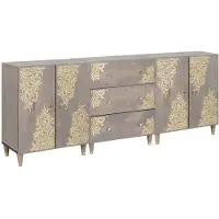 vidaXL Badkamerkast set 3 st 180 x 33 x 75 cm Massief Mango Hout