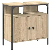 vidaXL Badkamermeubel Set 3 st Bruin 80 x 30 x 60 cm Bewerkt hout