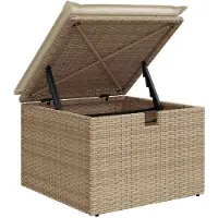 vidaXL Tuinbank Set 7 st poly rattan