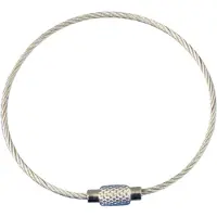 Combicraft Staaldraad ring met schroefsluiting - per 5 stuks