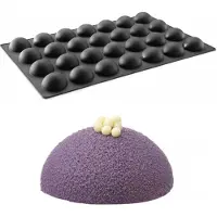 Hendi Siliconen mal HALF BALL, Bakblik