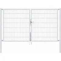 Alberts 647919 Dubbele poort Flexo met toebehoren, thermisch verzinkt, breedte 250 cm, hoogte 140 cm