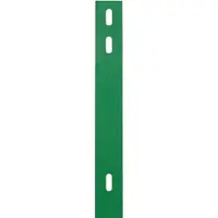 Alberts 970710 Plat ijzer | voor bevestiging van dubbelstaafmatten aan afrasteringspalen | groen geplastificeerd RAL 6005 | 1660 x 40 mm
