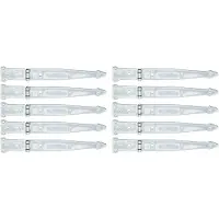 Alberts 845568 staartscharnier | met vastgeklonken stift | galvanisch verzinkt, gechromateerd | band 300 x 45 mm | scharnier 101 x 63 mm | Set van 10