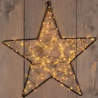 Anna's Collection Kerstster hangend op batterijen | 36 cm | Extra warm wit | 160 lampjes