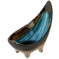 COSY&TRENDY Fervido Blue Aperoschaaltje 12x6,5cmh9.7cm Op 4 Voetjes - Vorm Gondel