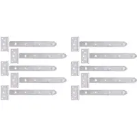Alberts 844356 kruisscharnier | met ingeperste stift | galvanisch verzinkt, gechromateerd | band 292 x 34 mm | scharnier 90 x 45 mm | Set van 10