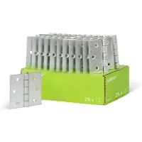 Alberts 851521 scharnier | vierkant | elektrolytisch geel verzinkt | 76 x 76 mm | set van 25