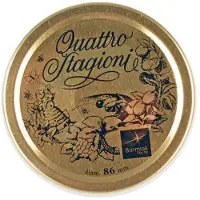 Bormioli Rocco Covers Quattro Stagioni Gouden 2 Stuks Ø 86 mm Metaal