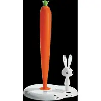 Alessi Keukenrolhouder Bunny & Carrot White