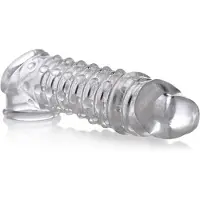XR Brands Size Matters - Penis Verlengende Sleeve - Transparant