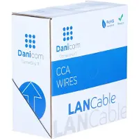 Dsit CAT6 SF/UTP 50 meter kabel op rol soepel grijs CCA - Trekdoos - Internetkabel - Netwerkkabel - UTP kabel
