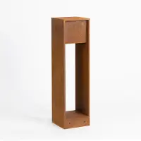 Ks Verlichting tuinlamp 45cm - Core buitenlamp - Cortenstaal - GU10 - Sokkellamp - Corten