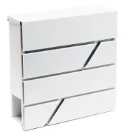 Brulo Brievenbus - muurmontage - 1 adres - Wit-BRW252