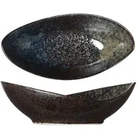 COSY&TRENDY Cosy & Trendy Kom Black Yoru Ovaal 16 x 8 cm