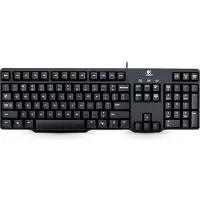 Logitech K100 - Toetsenbord PS/2 QWERTY Nederland - Russisch - Zwart