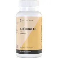 Vital Nutrition - Kurkuma C3 - C3-complex (95% curcumine) en Bioperine - 276x betere opname - Zwarte peper & fenegriek - Laboratorium getest - 60 Capsules