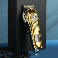 VGR Professionele Draadloze Tondeuse voor Mannen – V-267 – Haartrimmer & Baardtrimmer – LED Display – 2000mAh – Metalen Behuizing