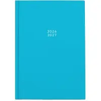 Soho Agenda - A5 Formaat - 21x14,5cm - Jaar 26/27 - 12 maanden - Augustus t/m Juli - 1 week op 2 pagina's - Harde kaft - Happy Colors - Blauw