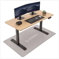 Stane Zit Sta Bureau Elektrisch Verstelbaar - 4 Geheugen Standen - Incl. Kabelgoot - 120 x 60 cm - Eiken
