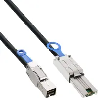Intos externe Mini SAS HD kabel, SFF-8644 naar SFF-8088, 6Gb/s, 1m