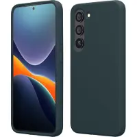 Kwmobile telefoonhoesje geschikt voor Samsung Galaxy S23 - Hoesje met siliconen coating - Smartphone case in leisteen
