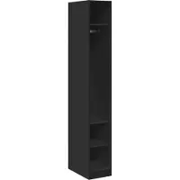 DKD Home Decor Kledingkast, zwart, 30x50x200 cm, van houtvezel