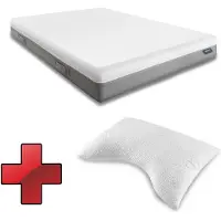 Sleezzze Matras Sleezzz Premium, 120 x 200 cm + ergonomisch kussens voor nekondersteuning Sleezzz Cool, gemaakt van gel-schuim