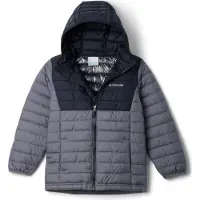 Columbia Sportswear - Kid's Powder Lite II/2 Hooded Jacket - Synthetisch jack M, grijs