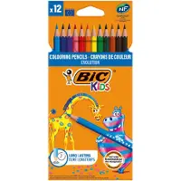 BIC Ecolutions Evolution Niet splinterende kunsthars kleurpotloden Kleurenassortiment 12 Stuks