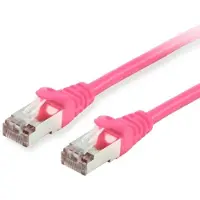 Equip 615587, Patchkabel Cat6, S/FTP, 2xRJ45, 50.00 meter, roze, LSZH, polybag