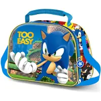 KARACTERMANIA - Sonic - 3D Thermische Lunchtas met Trolley bevestiging - Snack - Blauw