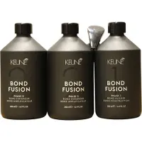 Keune Bond Fusion Phase 1 + 2 Builder &amp; Enchancer 3x 500ml
