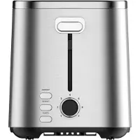 Heinner Broodrooster 800 W, 2 Sneetjes, 7 Bruiningsstanden, Ontdooien, Opwarmen, RVS
