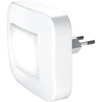 Osram Lunetta socket nachtlampje met kantelfunctie, geïntegreerde dag/nachtsensor en lichtstickers in wit van kunststof (PC), IP20 beschermingsgraad, voor kinderkamers