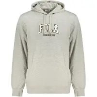 FILA Rifredi Regular Graphic Hoodie Light Grey Melange Maat: M | Hoodies Outlet | Heren | Grijs