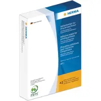 Herma Hechtetiketten voor drukmachines, DP1, Ø 19 mm, rond geel, permanent hechtend
