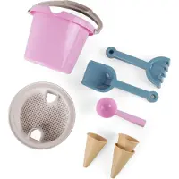 Dantoy strandsetje emmertje met ijshoorntjes - 8 delig / roze