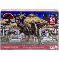 Mattel Jurassic World Island Visitor Adventskalender - 24 dagen vol verrassingen - 19 mini-dinosaurussen