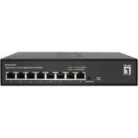 LevelOne Switch - - GES-2208 - 8 poorten - Gigabit - IGMP Snooping filtering - VLAN 802.1Q