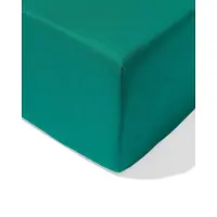 HEMA Hoeslaken 80x200cm zacht katoen donkergroen (middengroen)