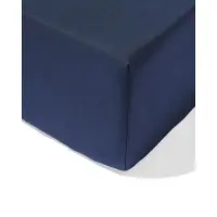 HEMA Hoeslaken 140x200cm zacht katoen donkerblauw (donkerblauw)