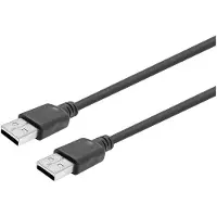 VivoLink PROUSBAA20 20m USB A USB A Mannelijk Mannelijk Zwart, Transparant USB-kabel