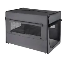 OEM Bench voor honden - ruime autobench - veilig & robuust - met kussen - ideaal voor vervoer - grijs - 103x71x79 cm