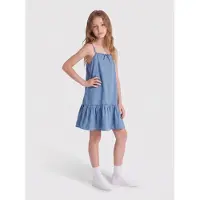 ONLY GIRLS Jurk 'KOGBEA' blauw denim